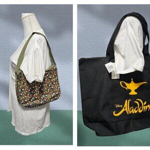 Disney Bundle Aladdin Tote Mickey Mouse Shoulder Bag Purse